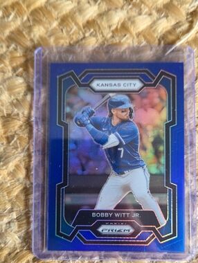 Raw Bobby Witt Jr. Kansas City Blue Prizm Baseball Card 78/199 Numbered